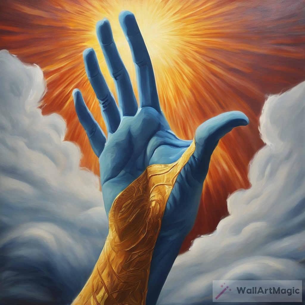 Iconic Hand of God Painting