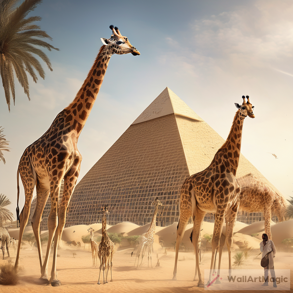 Enchanting Dubai: Ziggurat Pyramid and Wildlife Fusion
