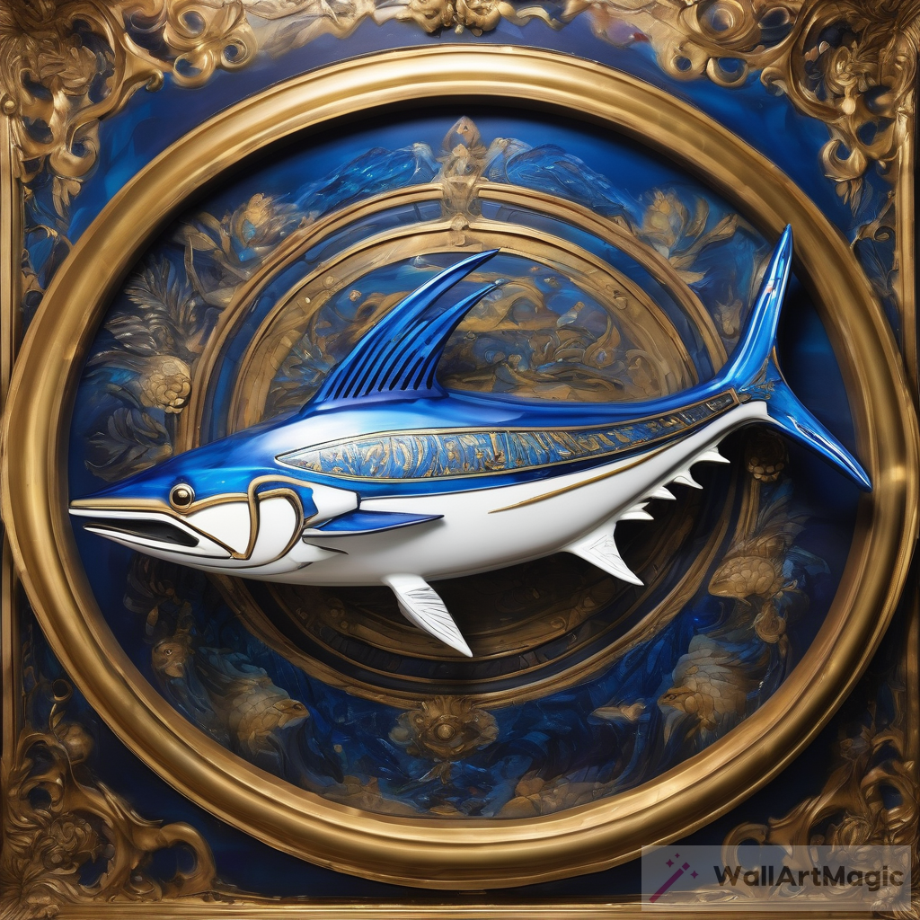 Majestic Swordfish Fiberglass Painting