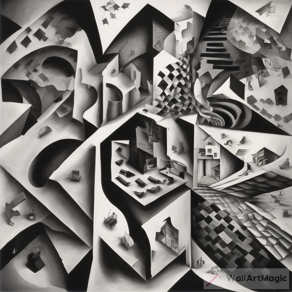 Exploring Escher's Surreal Black & White Art