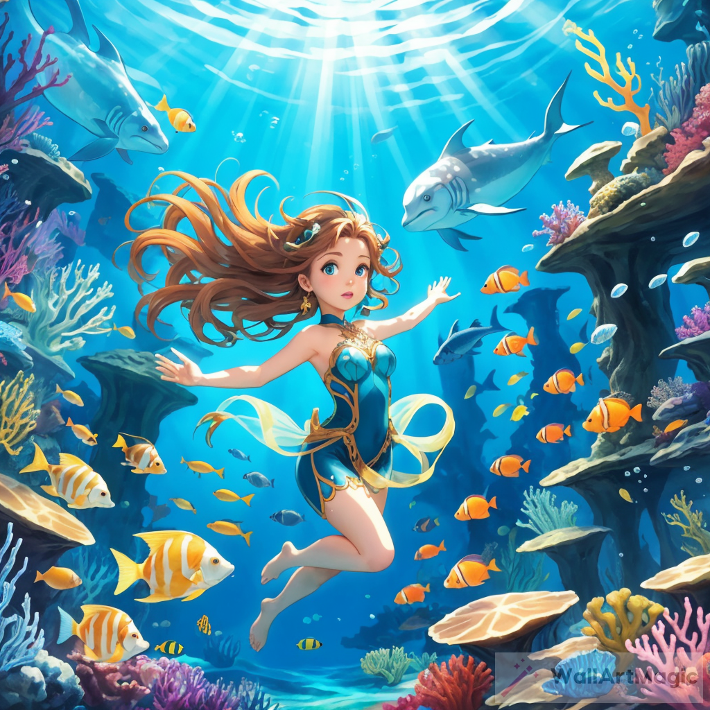 Exploring Underwater Cartoon World
