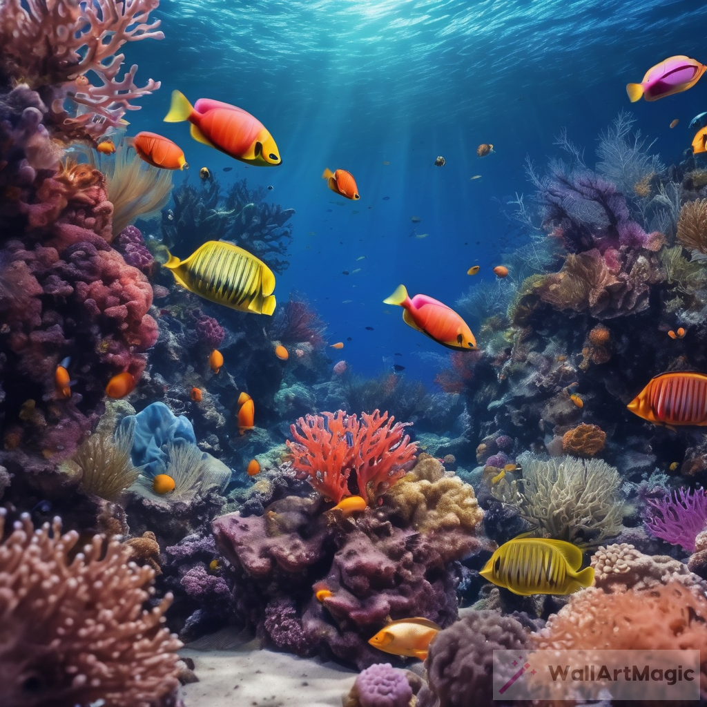 Discover Underwater Beauty: Colorful Coral Reef & Fishes