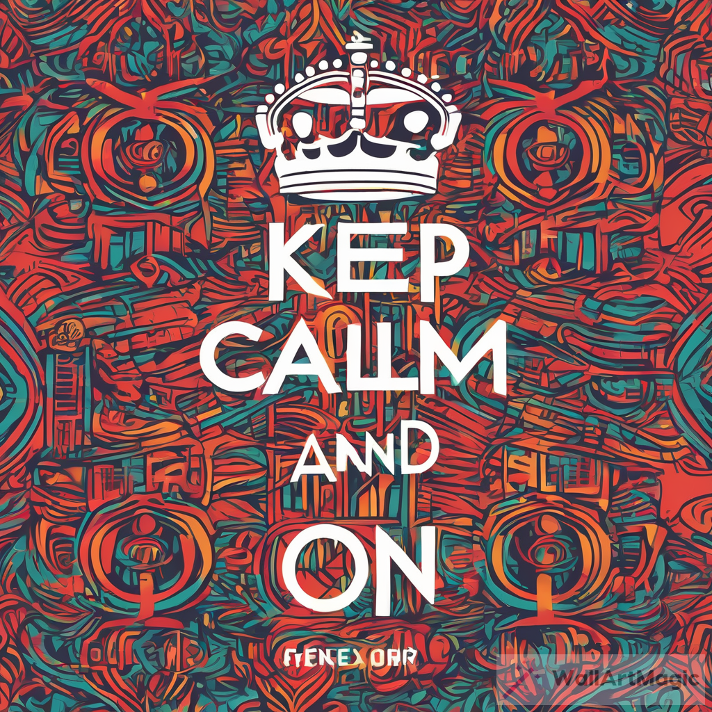 Resilience Inspired Artwork: Keep Calm Carry On