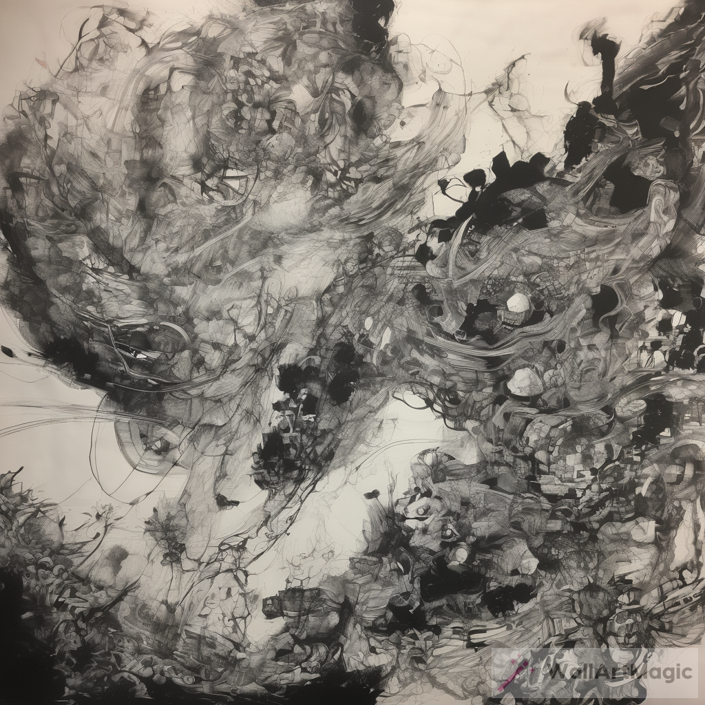 Captivating Large Ink Drawing
