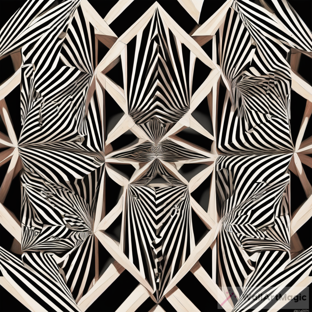 Geometric Optical Illusion Art: Shapes and Patterns