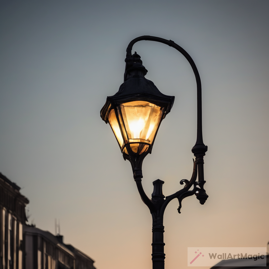 Tranquil Night: Street Lamp Illumination