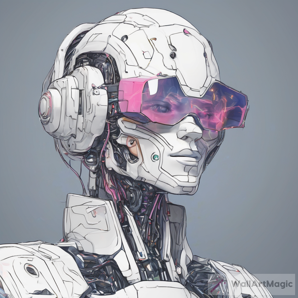 Digital AI Artwork: Character with Future Sight