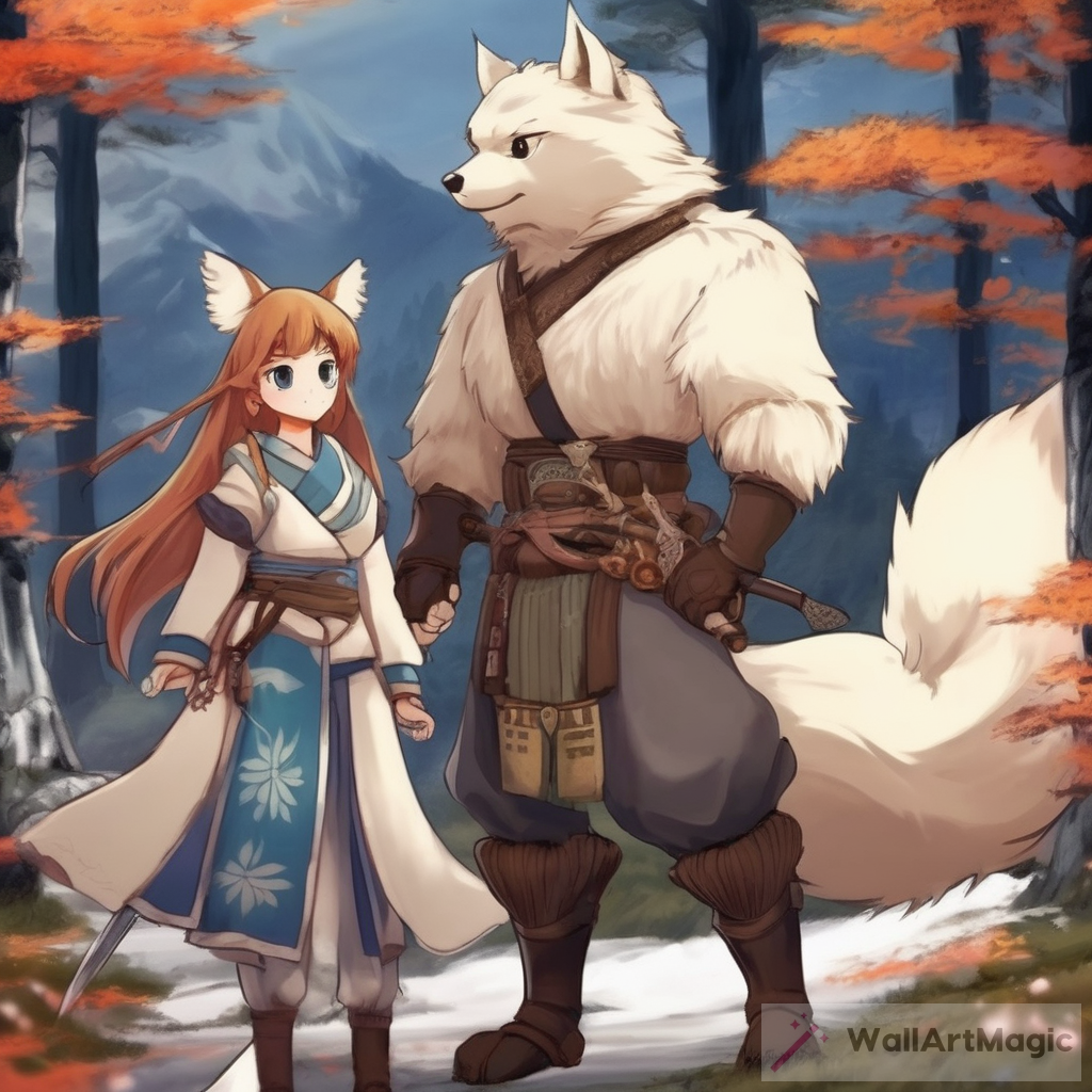 The Enchanting Encounter: A Tale of the Fur-Clad Girl and the Anime Warrior