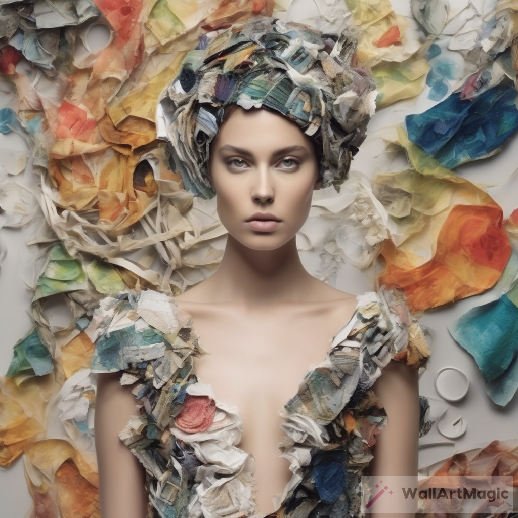 AI Artwork: Sustainable Fashion Showcase