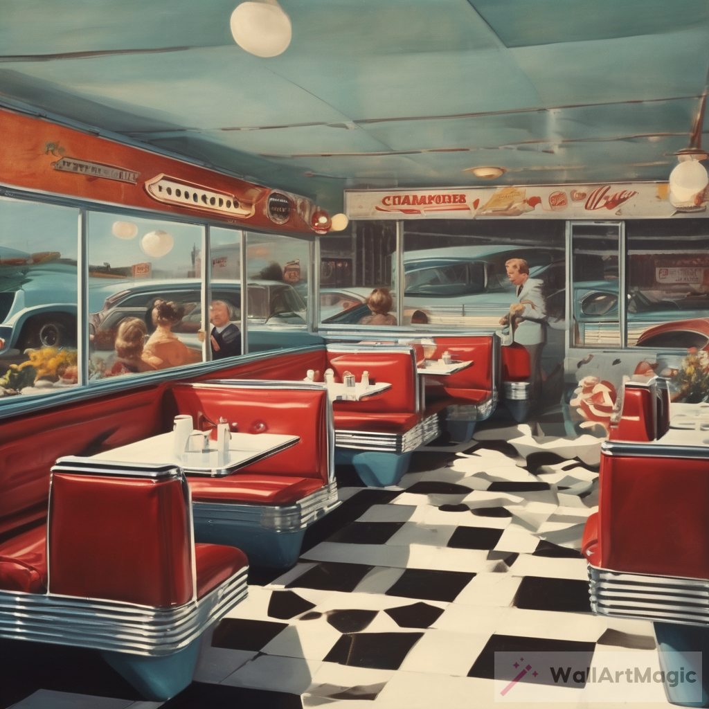 Vintage Charm: 1960s Diner Art