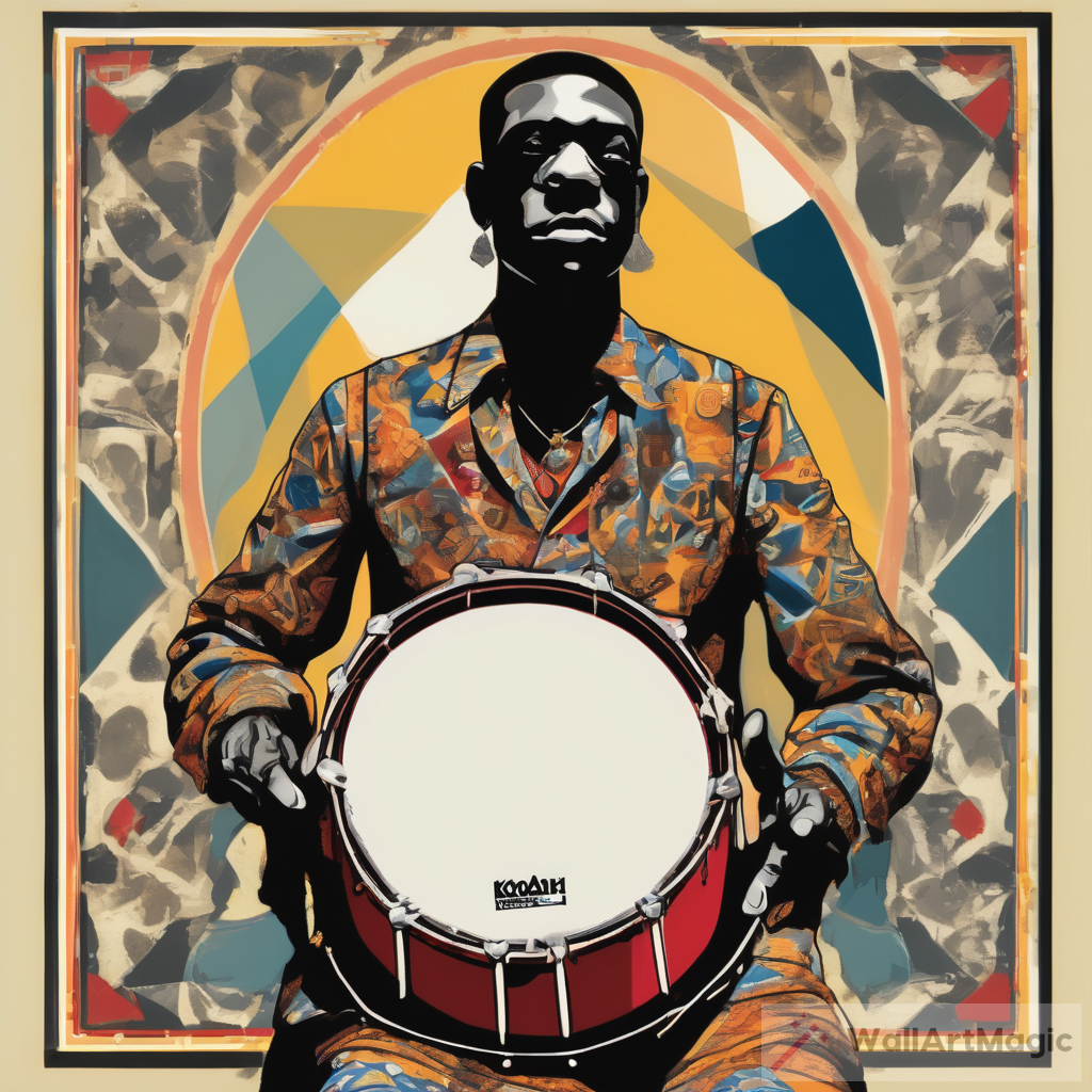 Frogcore Americana Lithographic Artwork: Player with Drum