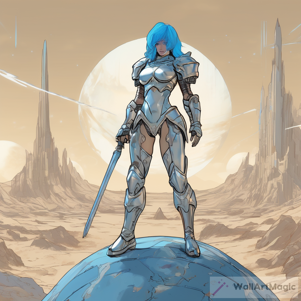 Female Warrior on Planet Comic Art | Womancore Aesthetic