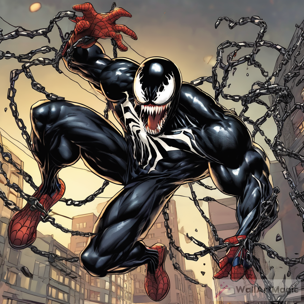 Venom Dunking on Spider-Man Showdown