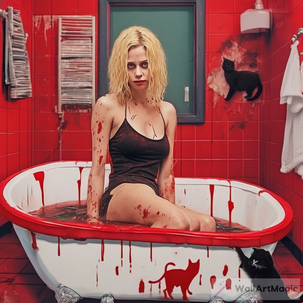 Marla Singer Inspired Bathroom Photoshoot