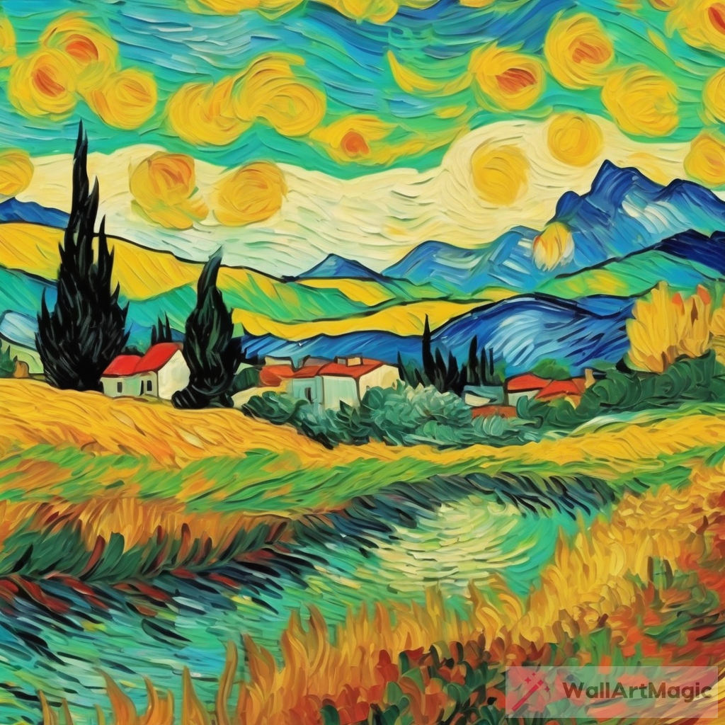 Vibrant Van Gogh Landscape Artwork