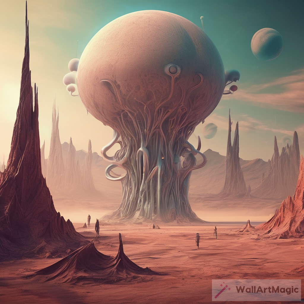 Captivating Surreal Alien Landscape Artwork