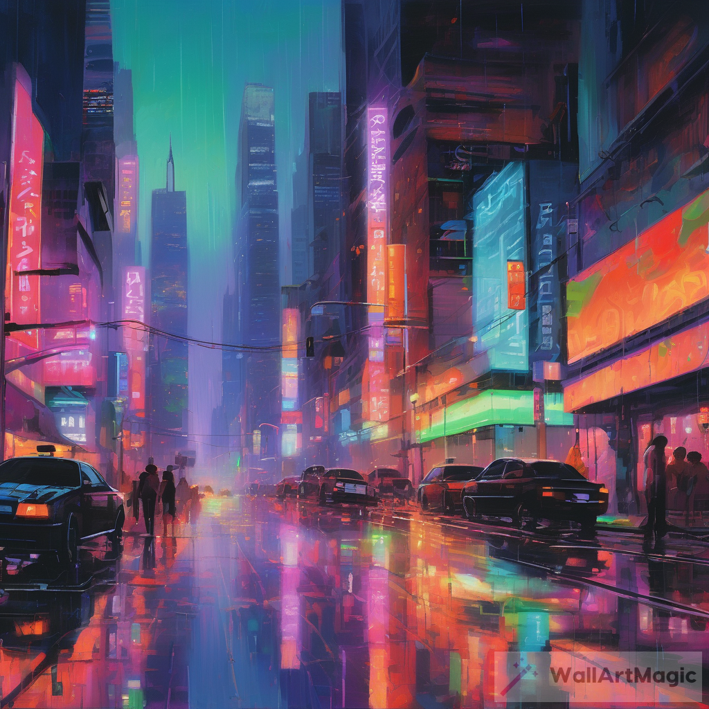 Vibrant Cityscape at Twilight