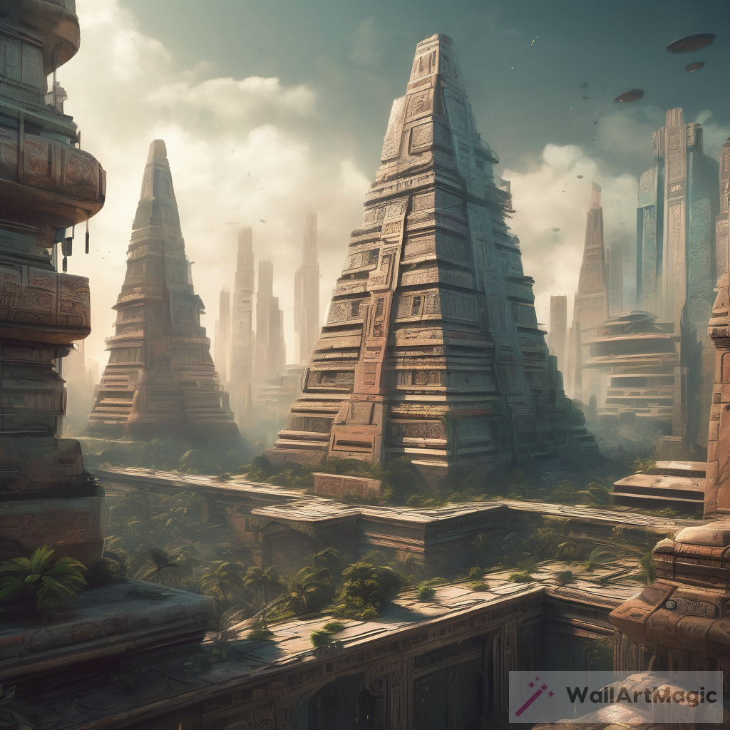 Futuristic Mayan Cityscape Exploration #architecture #futuristic #Mayan