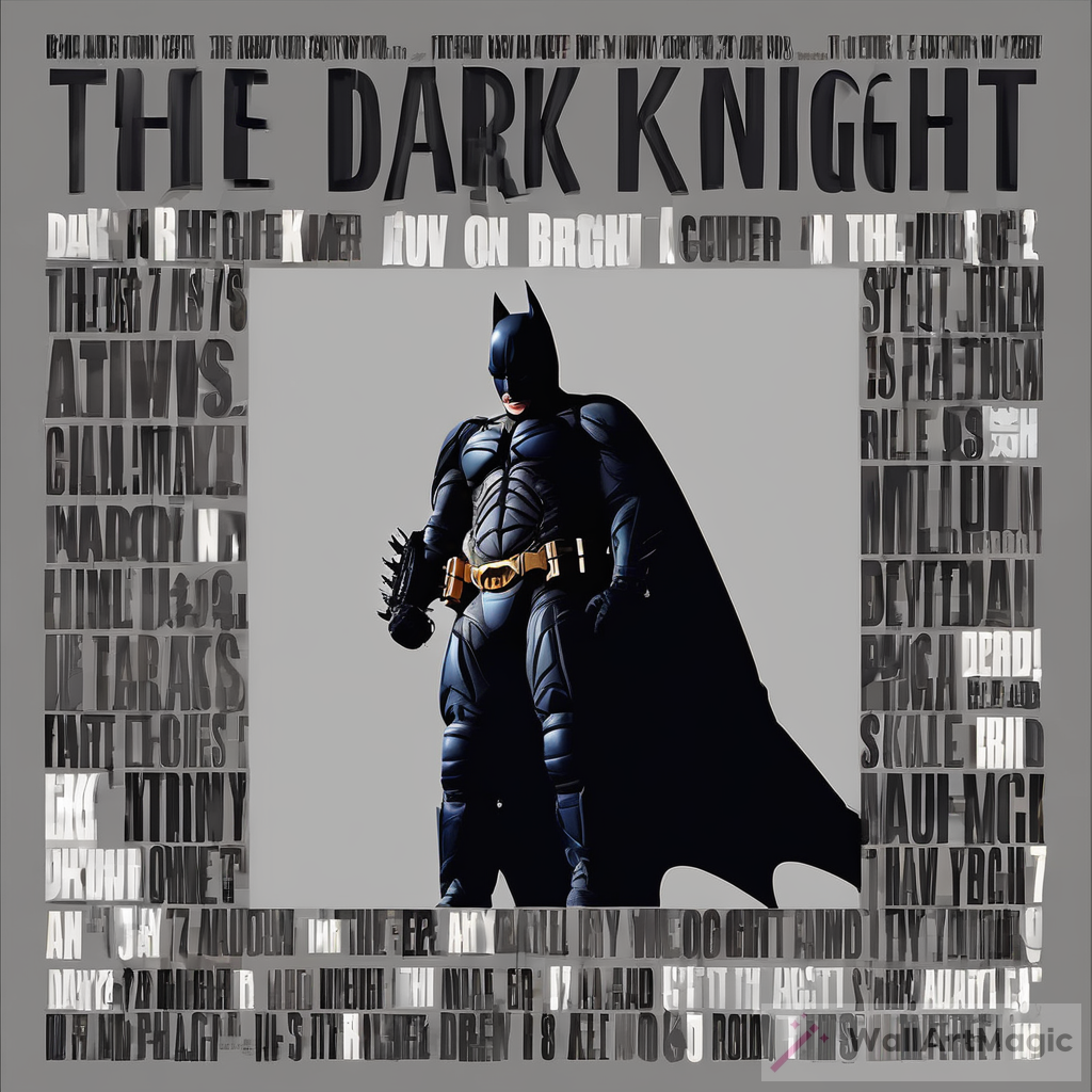 The Dark Knight Poster Analysis