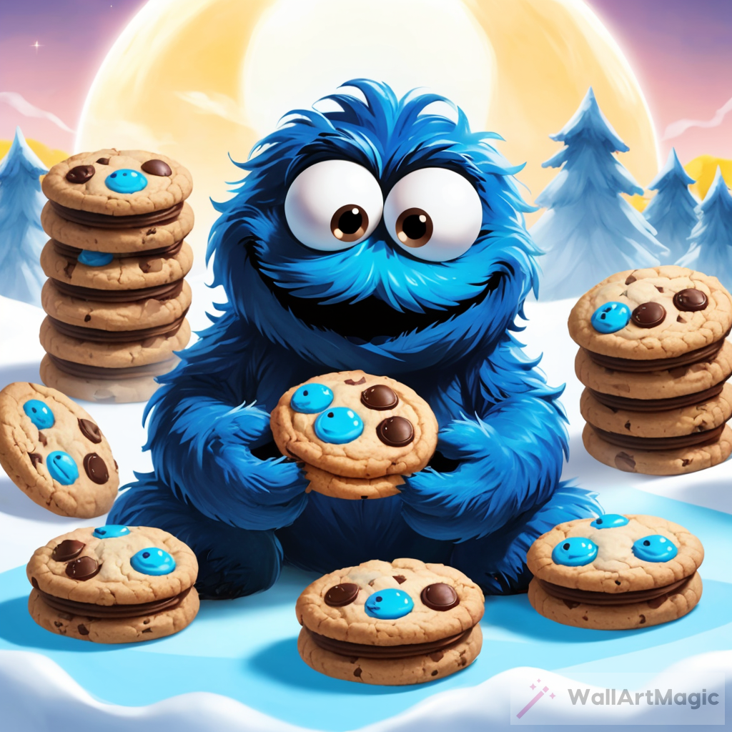 Adorable Cookie Monster PNG Image