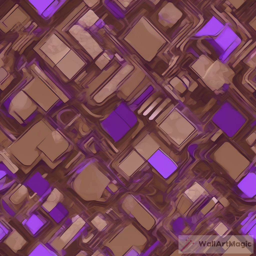 Brown and Purple AI Artwork