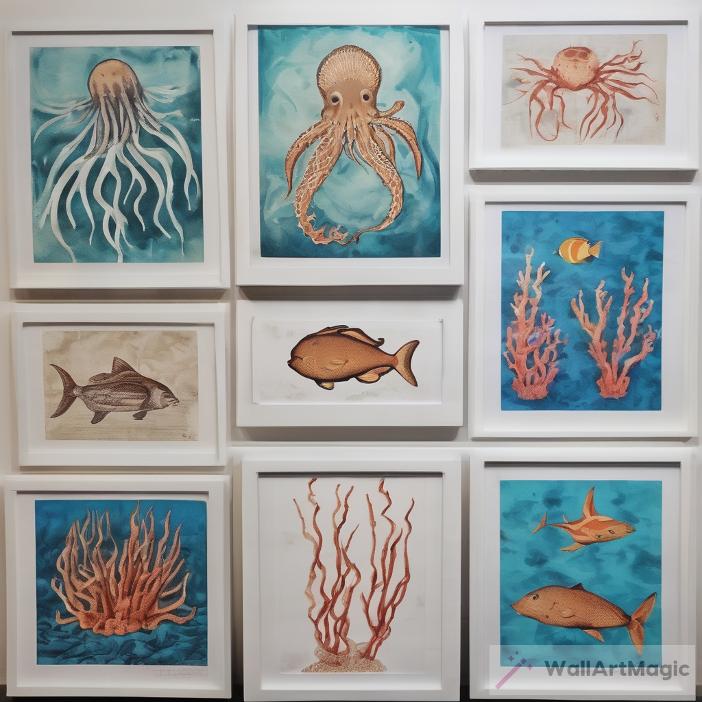 Prints Of Sea Life AI Artwork