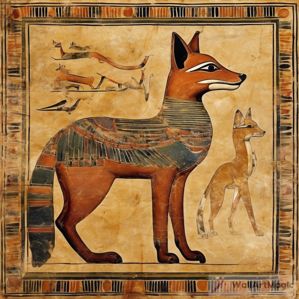 Ancient Egypt Fox Art