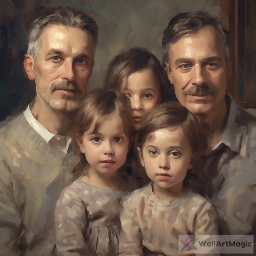 Captivating AI Artwork: Portrait Of A Family