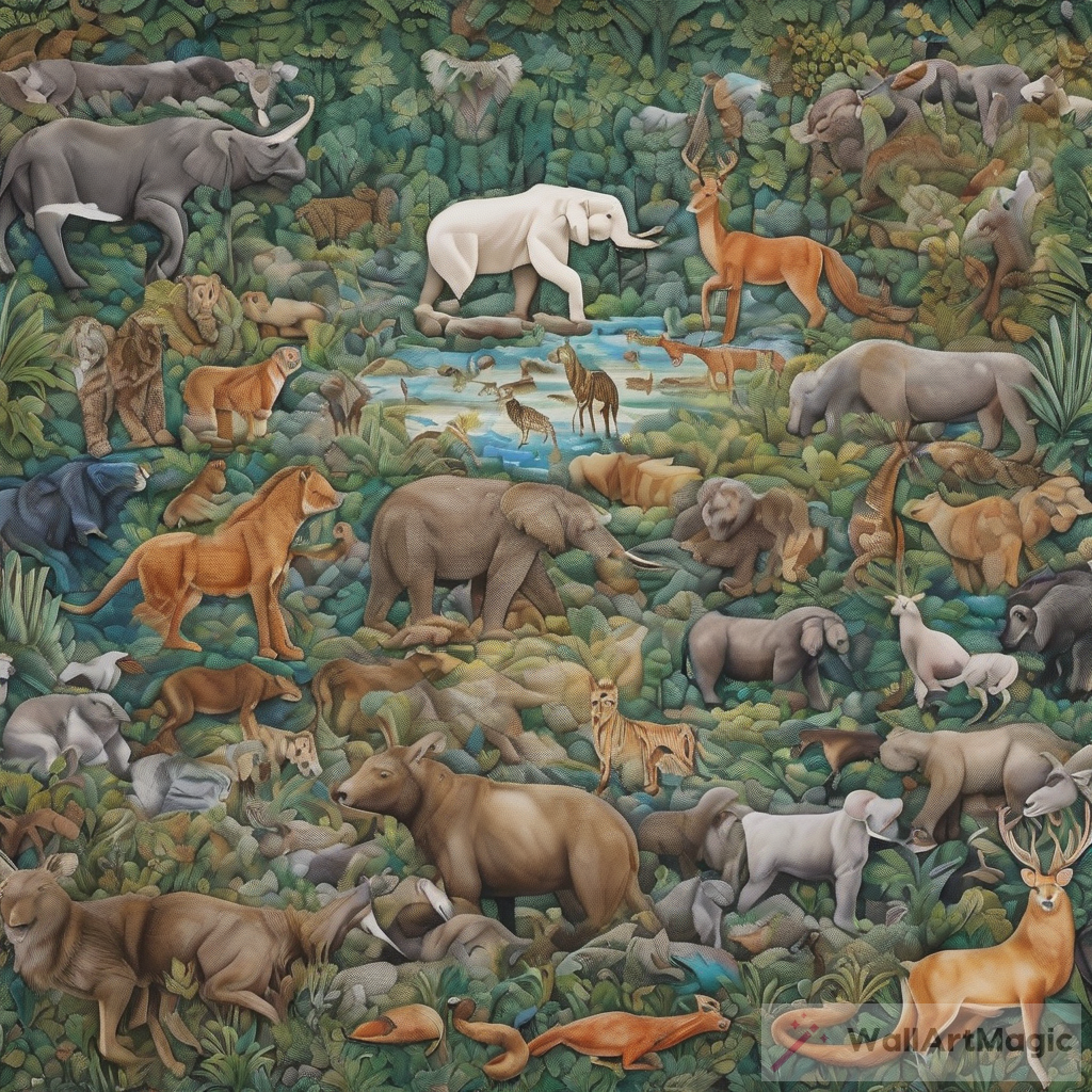 The Wildlife Tapestry: AI's Artistic Vision in Nature