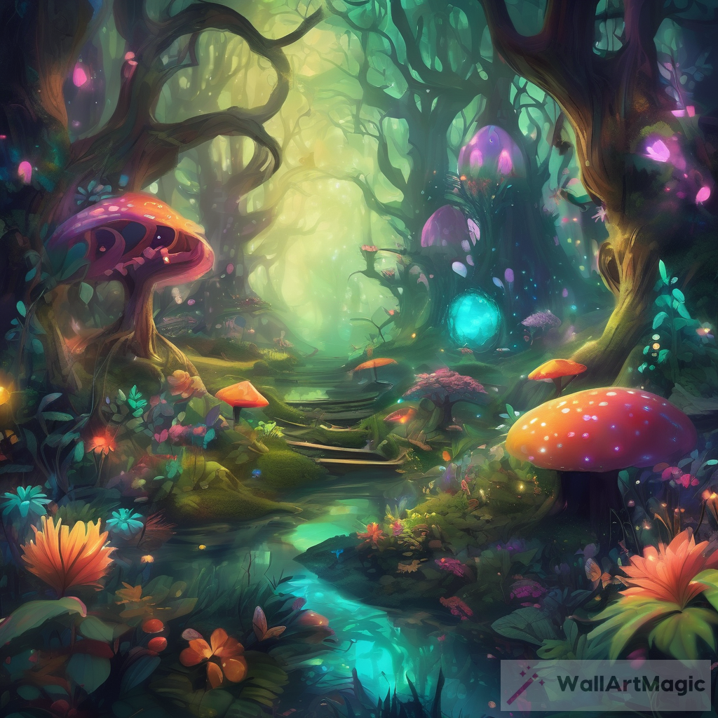 Enchanted Forest Digital Painting