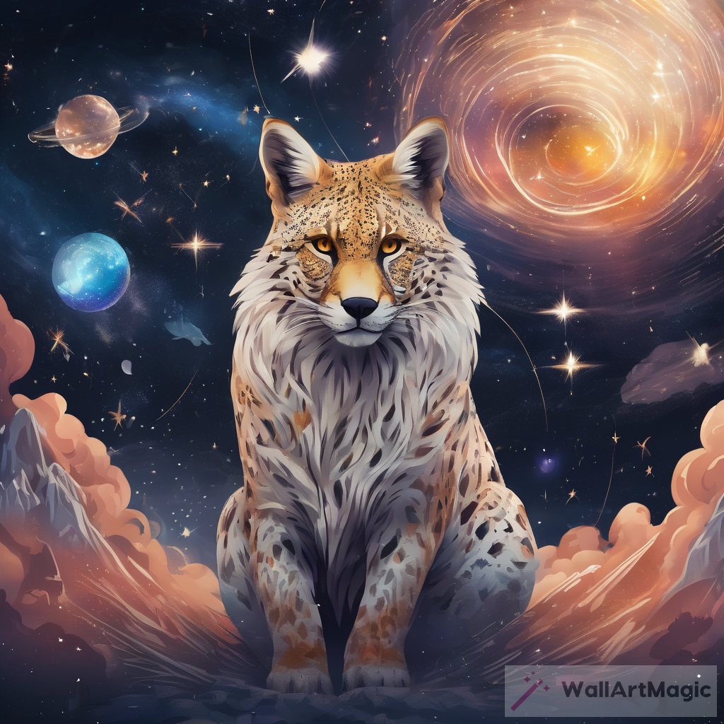 Celestial Wildlife: Digital Illustration Wonderland