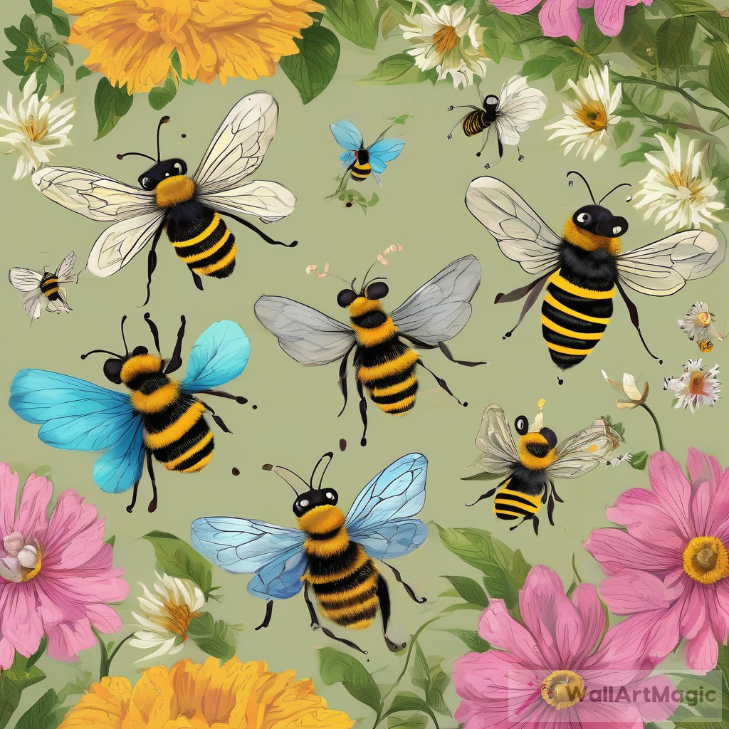 Journey of the Pollinators: Digital Art Showcase