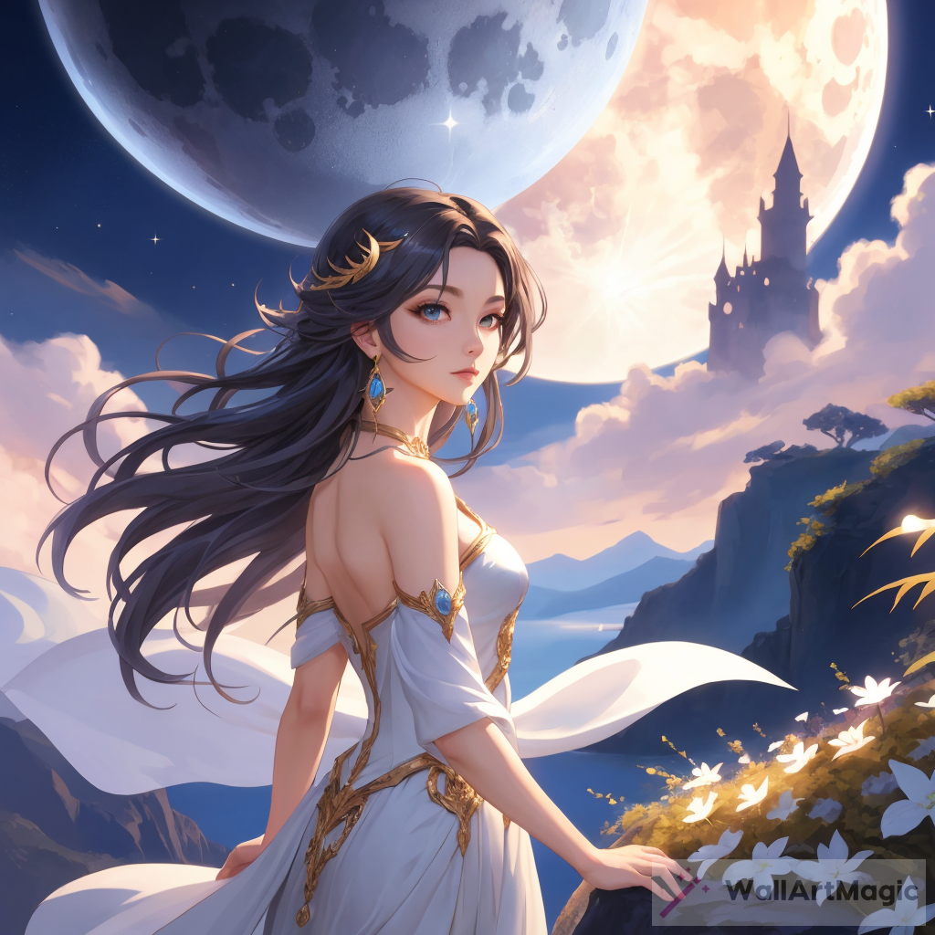 Enchanting Beauty: Half Moon Illumination