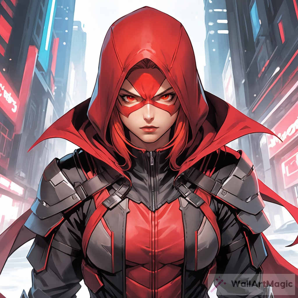 The Mysterious Red Hood in the Forest