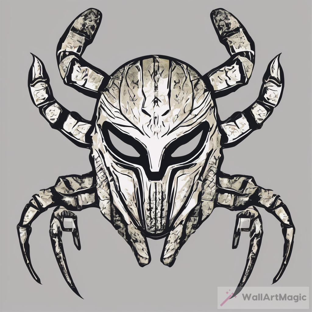 Scorpion Mask Design Artwork