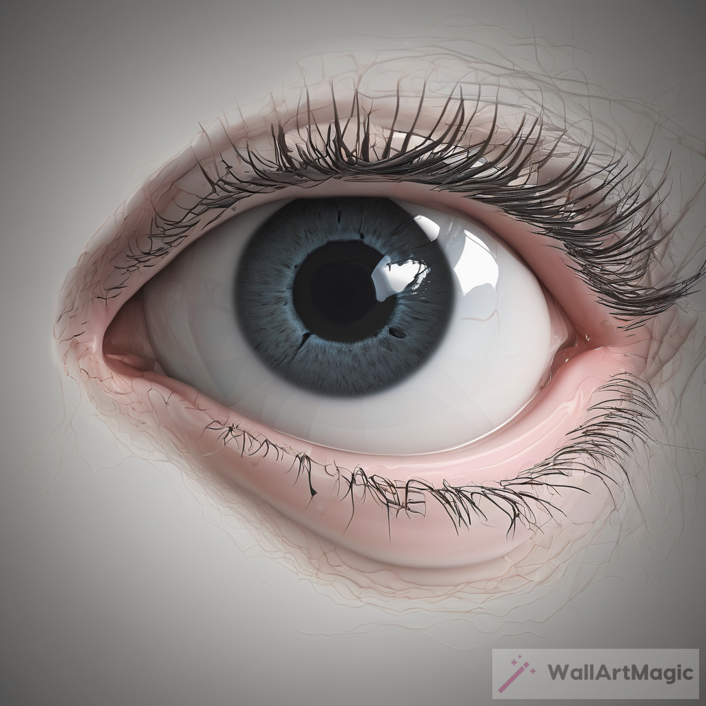 Eerie Art: Eye Without Pupils