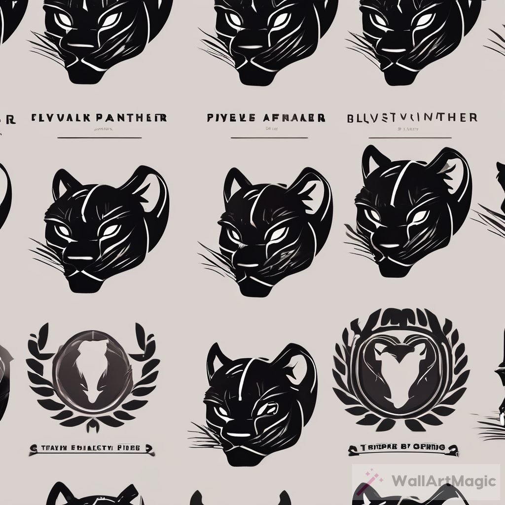 Luxurious Black Panther Logo for Cosmetic Brand