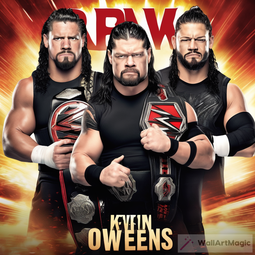 John Cena vs. Kane, Roman Reigns, and Kevin Owens, but Kevin Owens is getting beaten by three confirmations in RAW