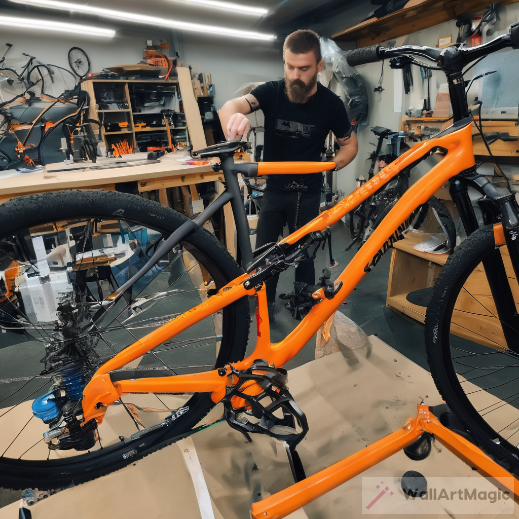 Fixing Orange Dual Suspension Bike