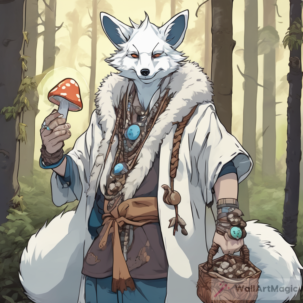 White Fox Shaman: Anime Forest Encounter