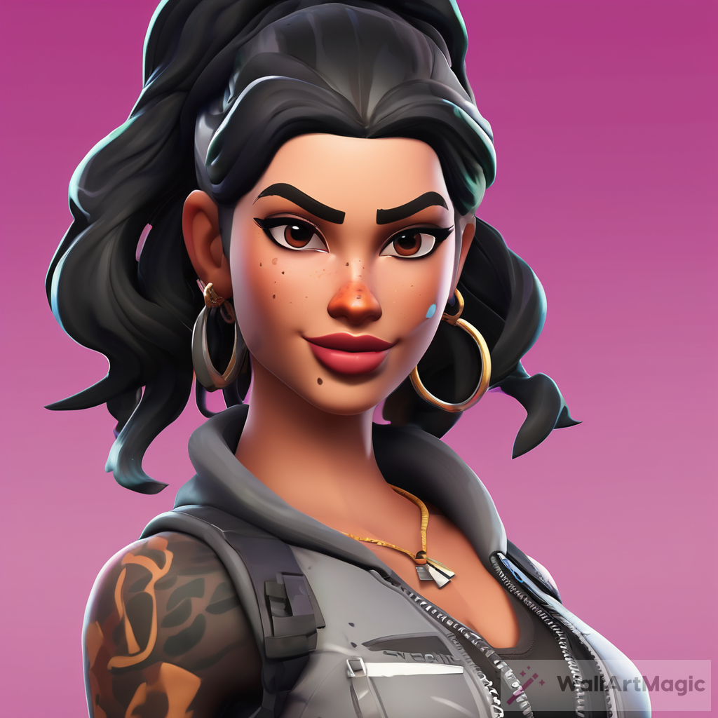 New Fortnite Skin: Thick Big Lips Black Hair Latin | WallArtMagic