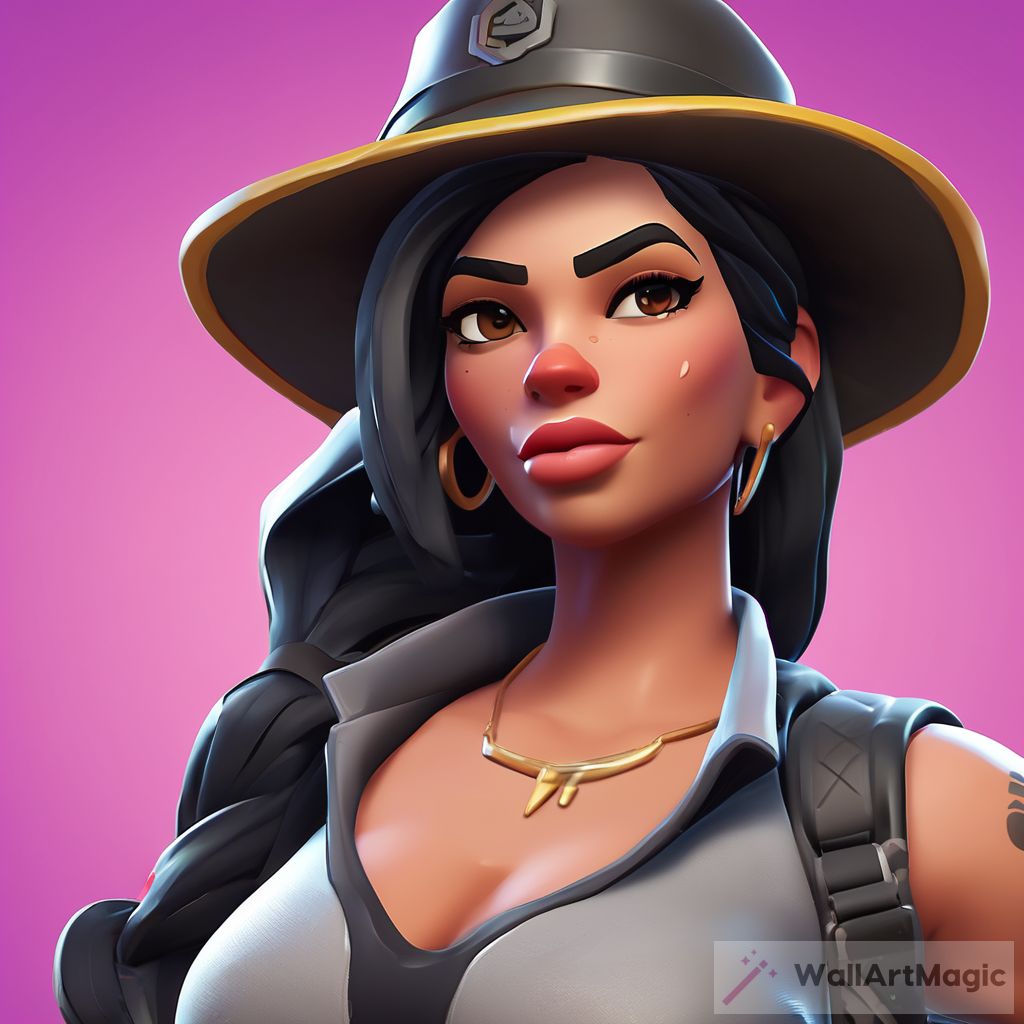 New Fortnite Skin: Thick Big Lips Black Hair Latin | WallArtMagic