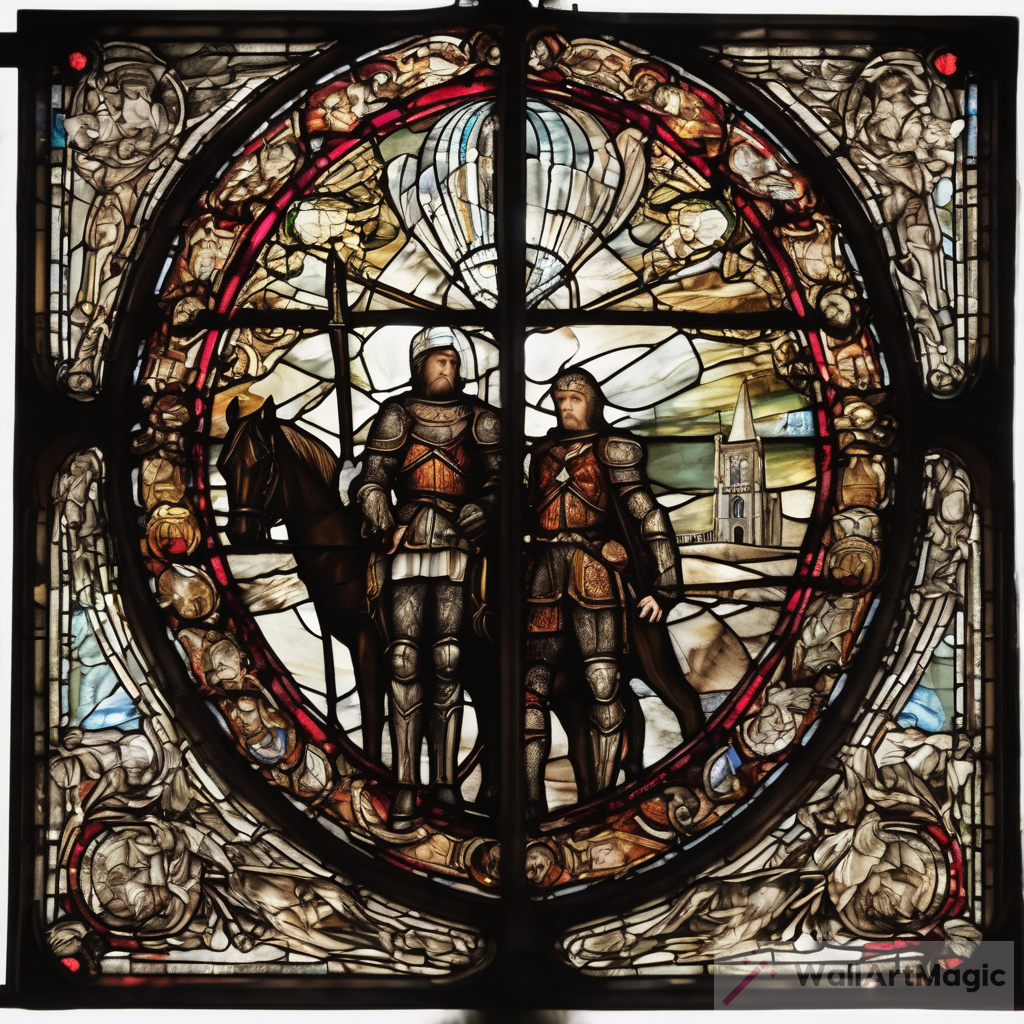 Medieval Masterpiece: Stained Glass Warriors