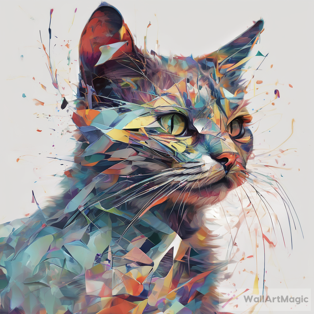 Cat Abstract Art Inspiration
