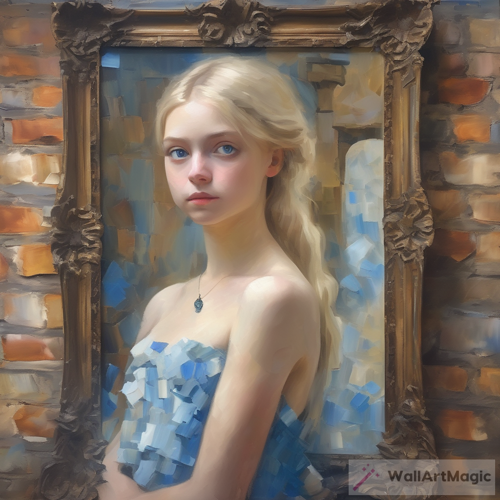 Enchanting 16K Abstract Oil Painting of a Victorian Girl