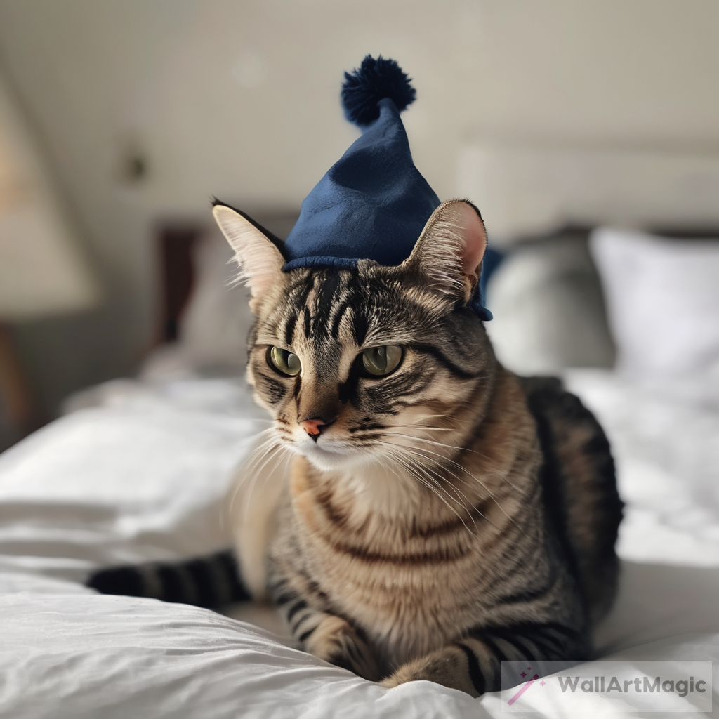 Adorable Cat With Hat Fashion