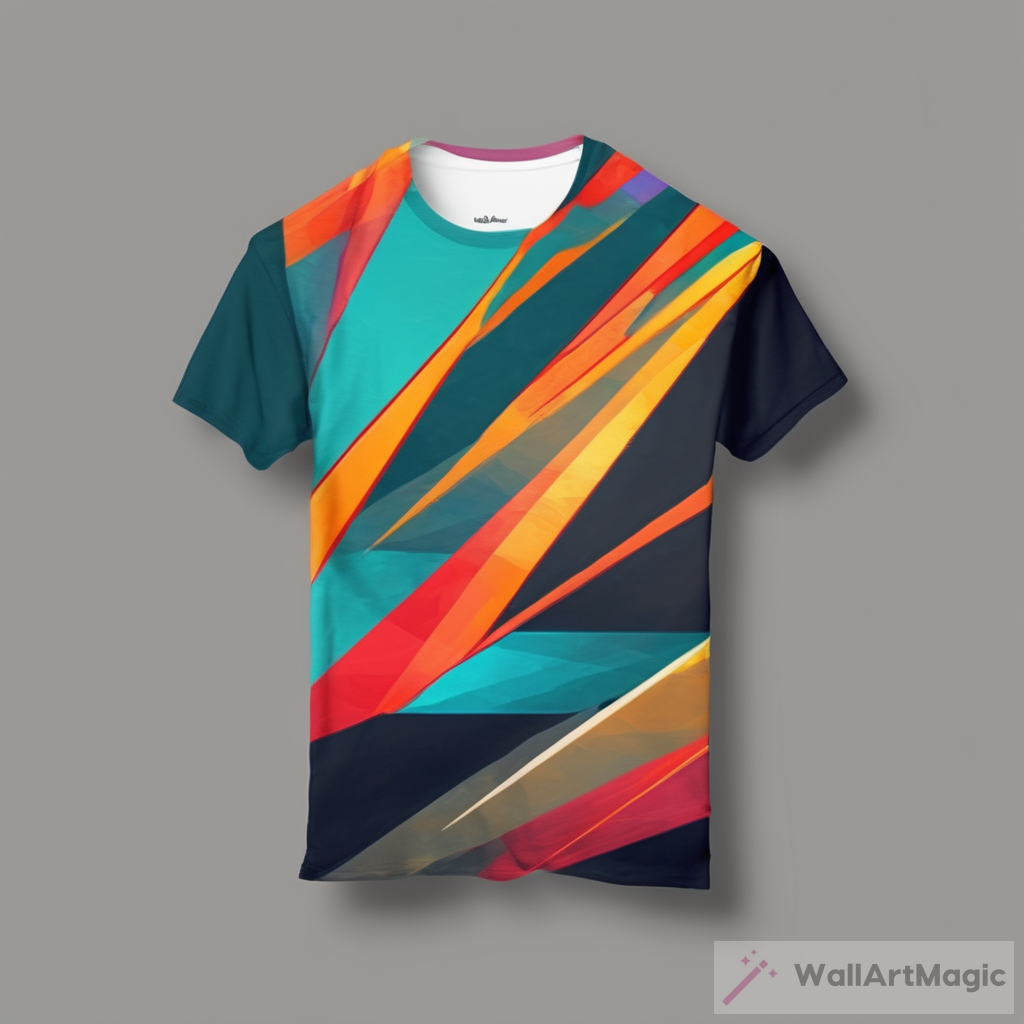 Premium Minimalist Abstract Digital Painting T-Shirt