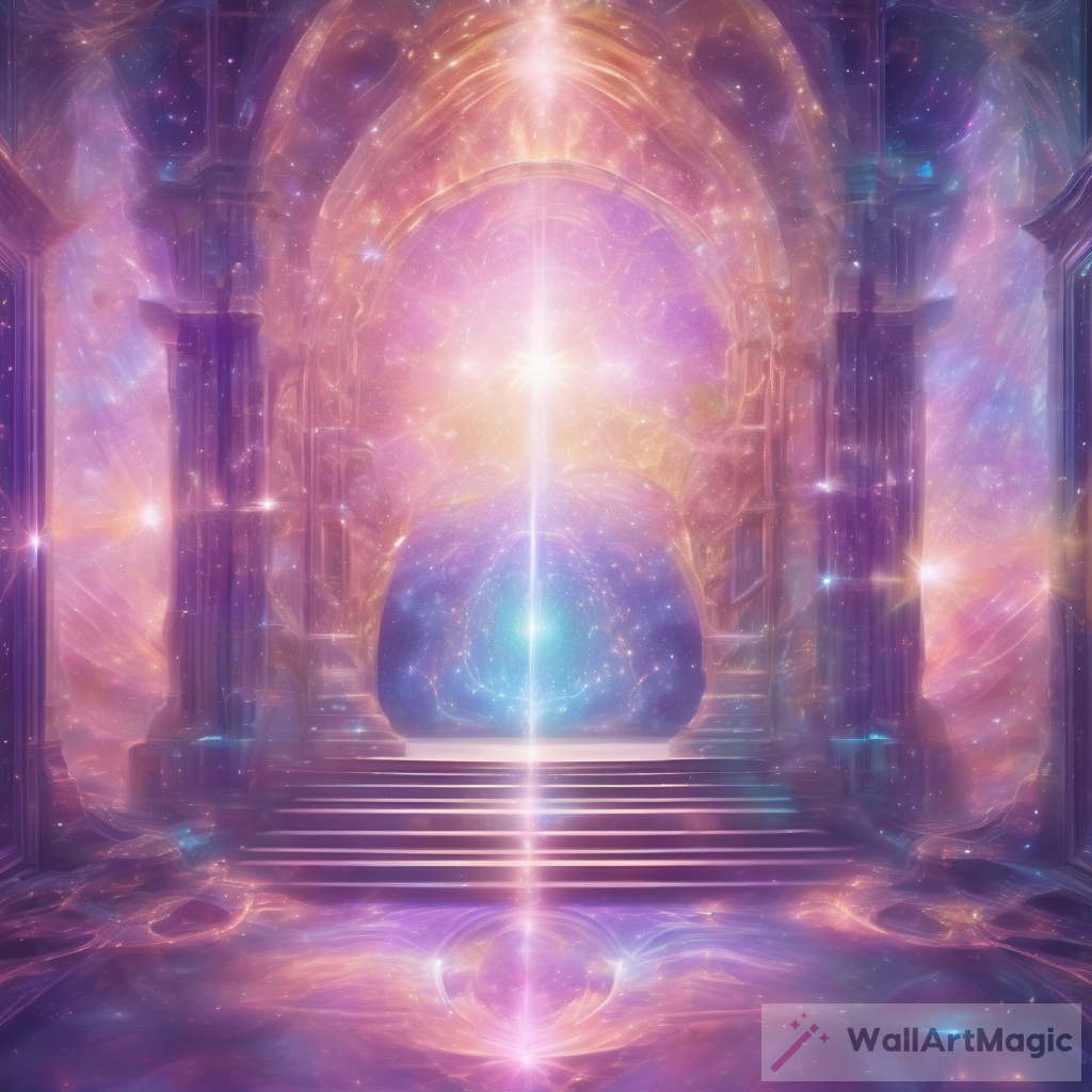 entering dreamstate astral dream luminous illumination infinite starfield portal iridescence glitters pastel